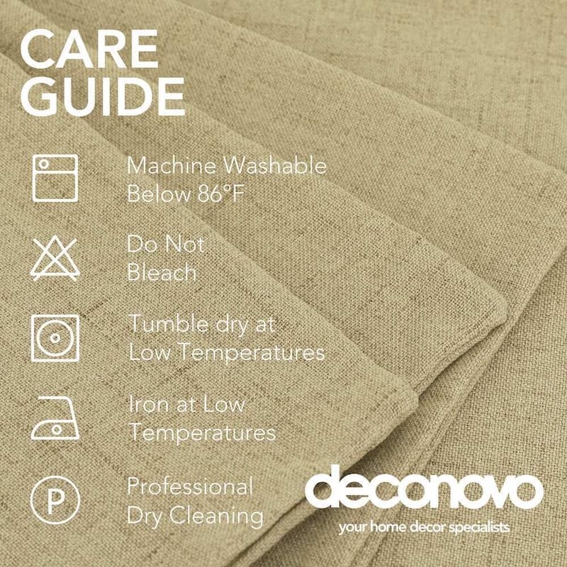 Deconovo Faux Linen Throw Pillow Covers 4 PCS(Cover Only)