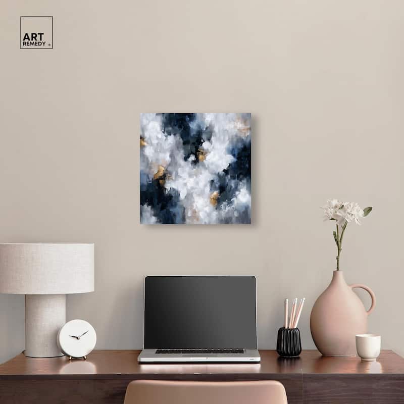 Midnight and Ivory I Canvas by Art Remedy, Gallery Wrapped
