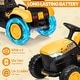 preview thumbnail 27 of 26, 3 in 1 Ride On Tractor with Trailer, 12V Kids Electric Vehicles Ride On Toy