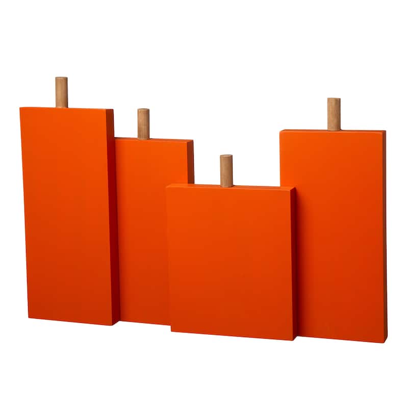 Glitzhome Halloween Wooden Boo Front Door Standing Decor