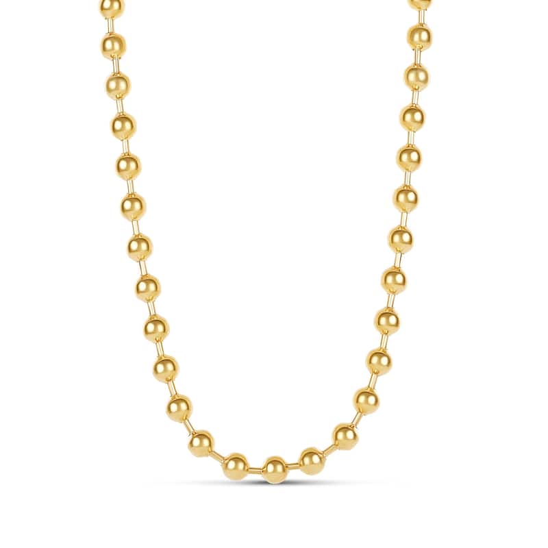 SHYMI Beaded Ball Bar Necklace - Gold - Gold