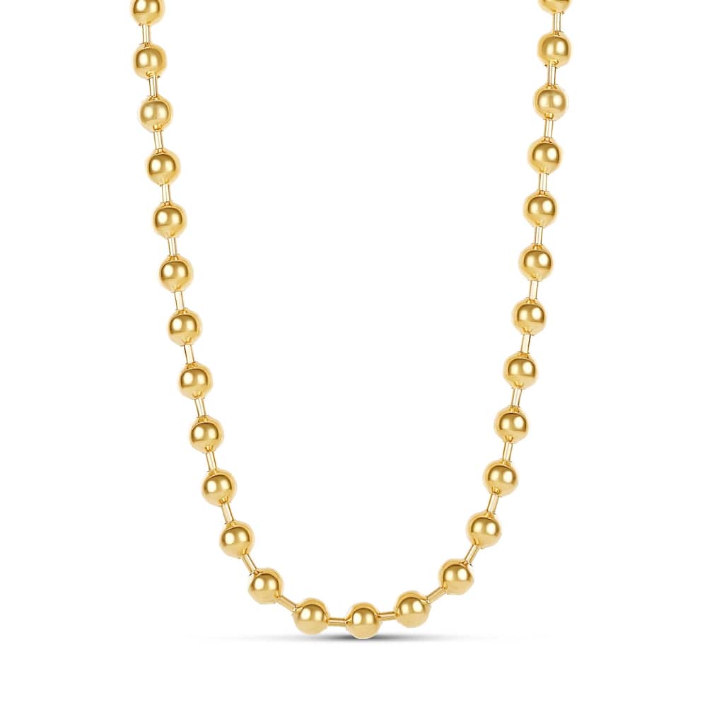 SHYMI Beaded Ball Bar Necklace - Gold