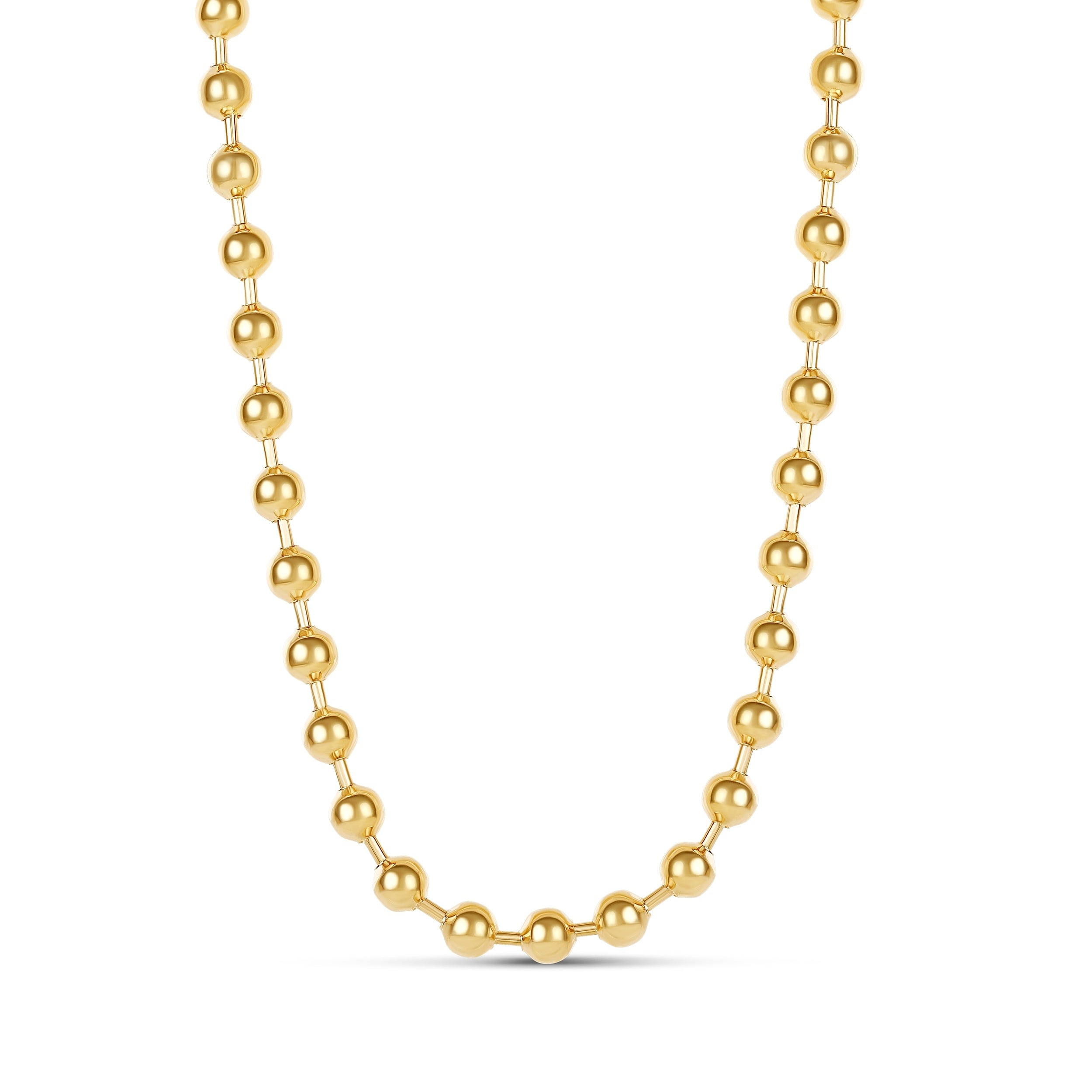 SHYMI Beaded Ball Bar Necklace - Gold