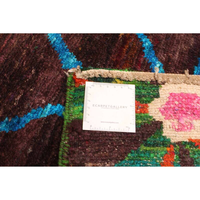 ECARPETGALLERY Hand-knotted Opulence Dark Brown Silk Rug - 4'10 x 6'8