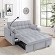 preview thumbnail 6 of 22, Velvet Daybed Futon with Pullout Bed & USB Ports