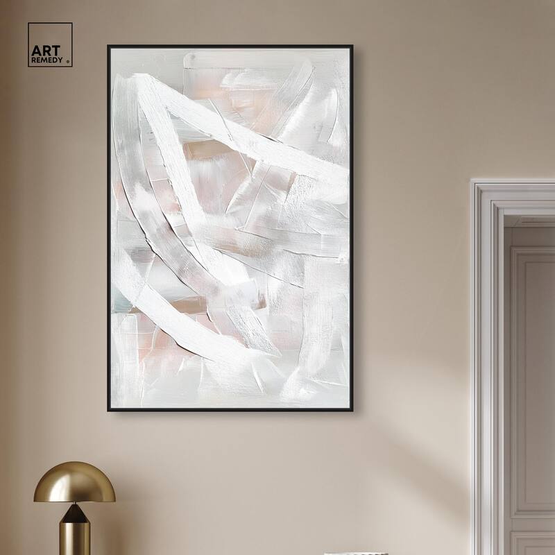 Thick White Texture I Canvas by Art Remedy