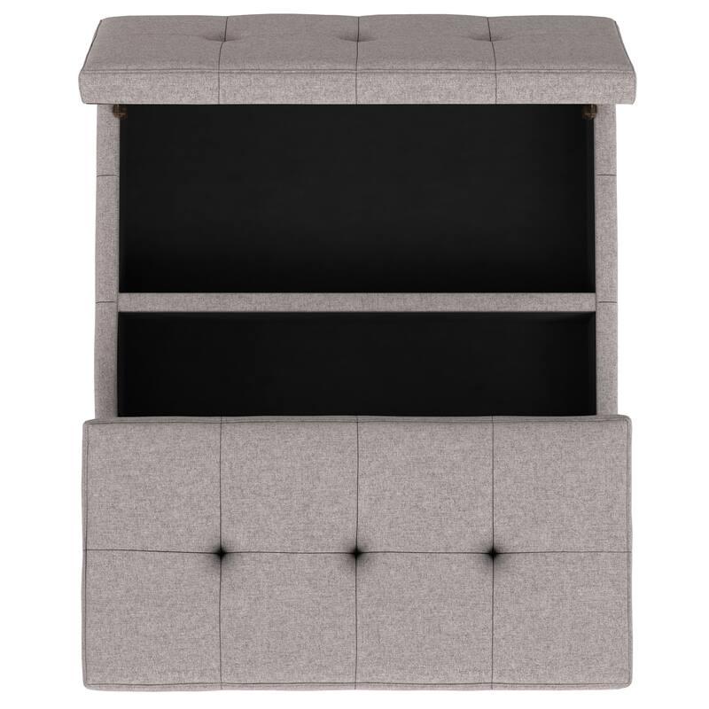 WYNDENHALL Lancaster 36 inch Wide Contemporary Square Storage Ottoman