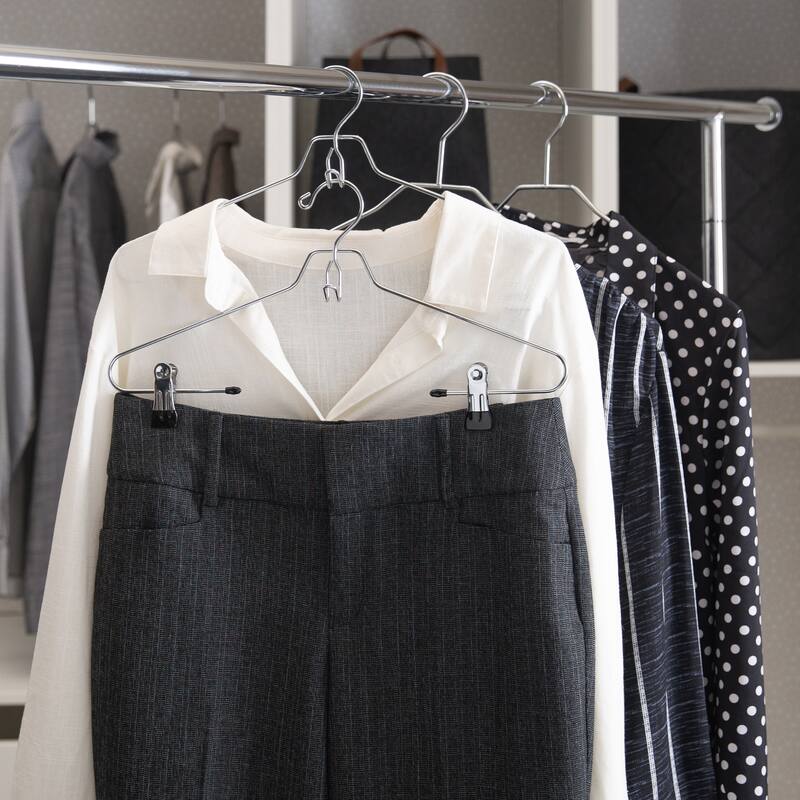 Organize It All 2 Pack Metal Hangers with Clips