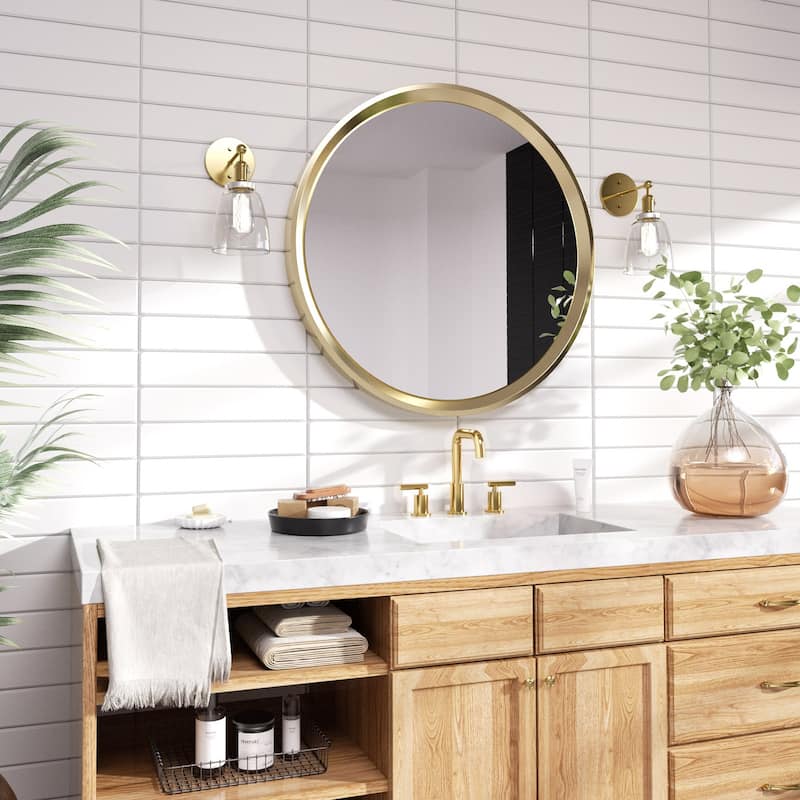 WOWOW 8-inch Dual Handle Widespread Bathroom Faucet