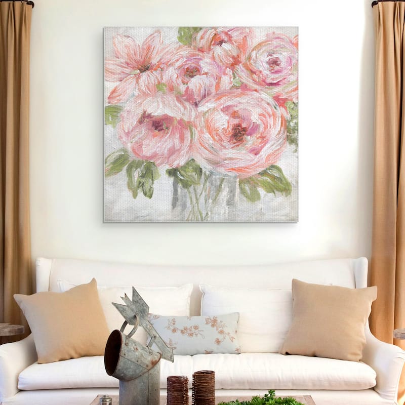 Sassy Bouquet Brush Bright by Galaxy of Graphics Canvas Art Print