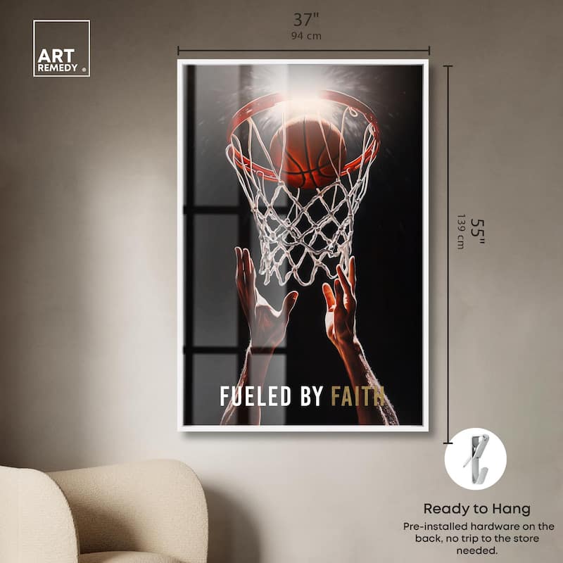 Fueled by Faith Basketball Shadowbox by Art Remedy