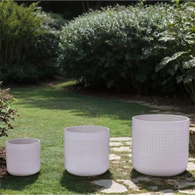 Modern Ceramic Flowerpot (Set of 3)