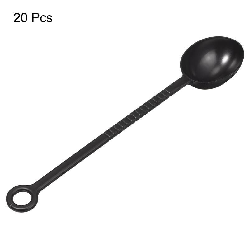 20pcs Plastic Coffee Scoop 8.27" Tablespoon Coffee Measuring Spoons, Brown