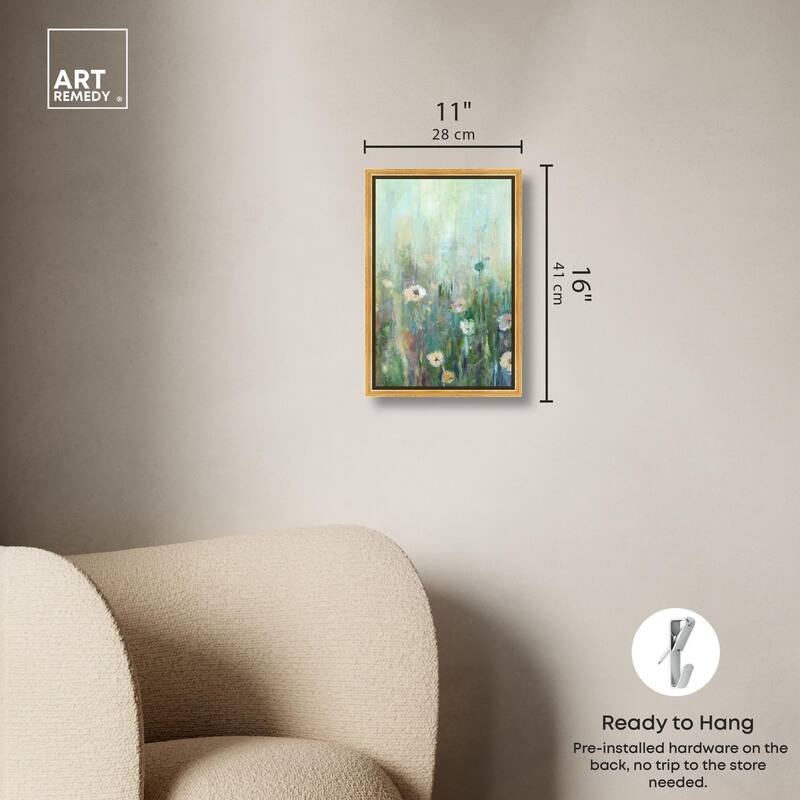 Harmony Green I Canvas by Art Remedy