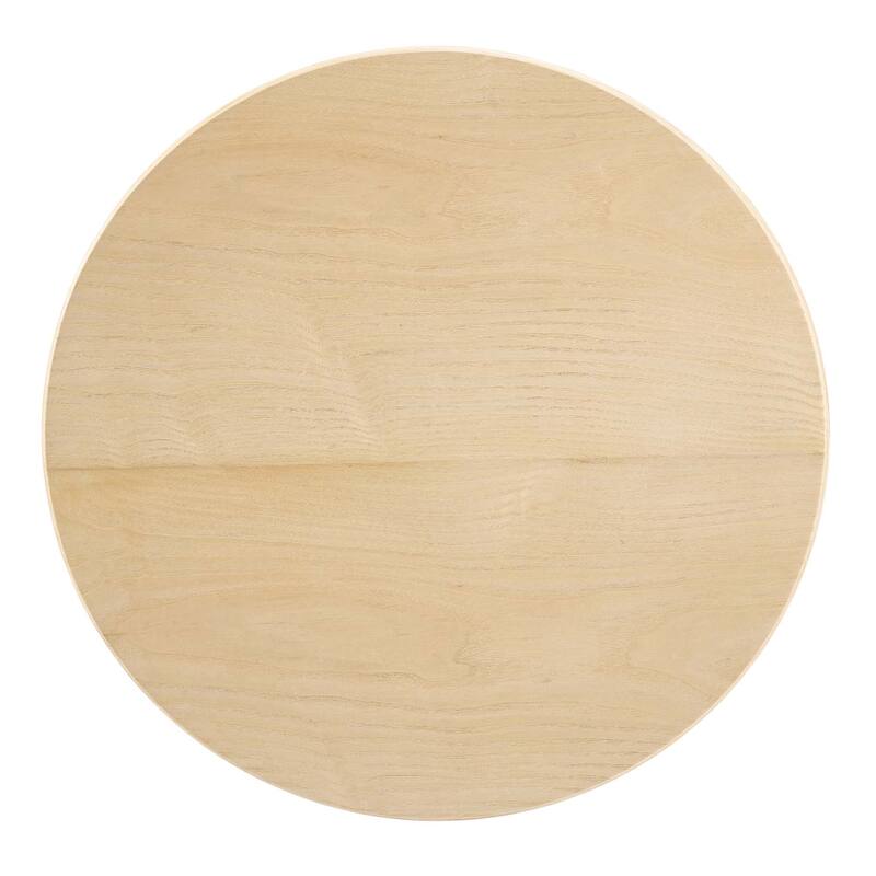 Lippa 20" Round Wood Grain Side Table