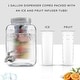 preview thumbnail 5 of 8, Glass Fluted Drink Dispenser with Spigot, Ice Infuser, & Fruit Infuser - 1 Gallon - 1 Gallon