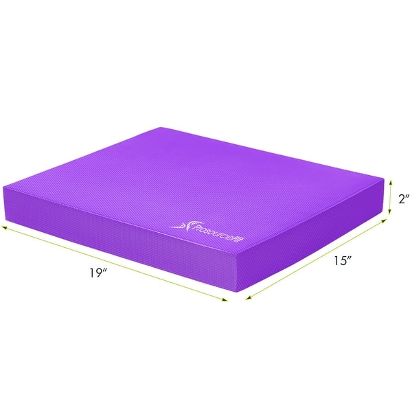 dimension image slide 2 of 6, ProsourceFit Exercise Balance Pad made with Non-Slip Cushioned Foam