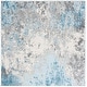 preview thumbnail 17 of 19, SAFAVIEH Tulum Laufey Modern Abstract Rug 10' Square - Grey/Blue - Square