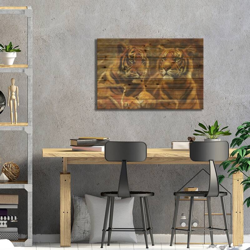 Warriors Of Wonder Print On Wood by Trudi Simmonds - Multi-Color