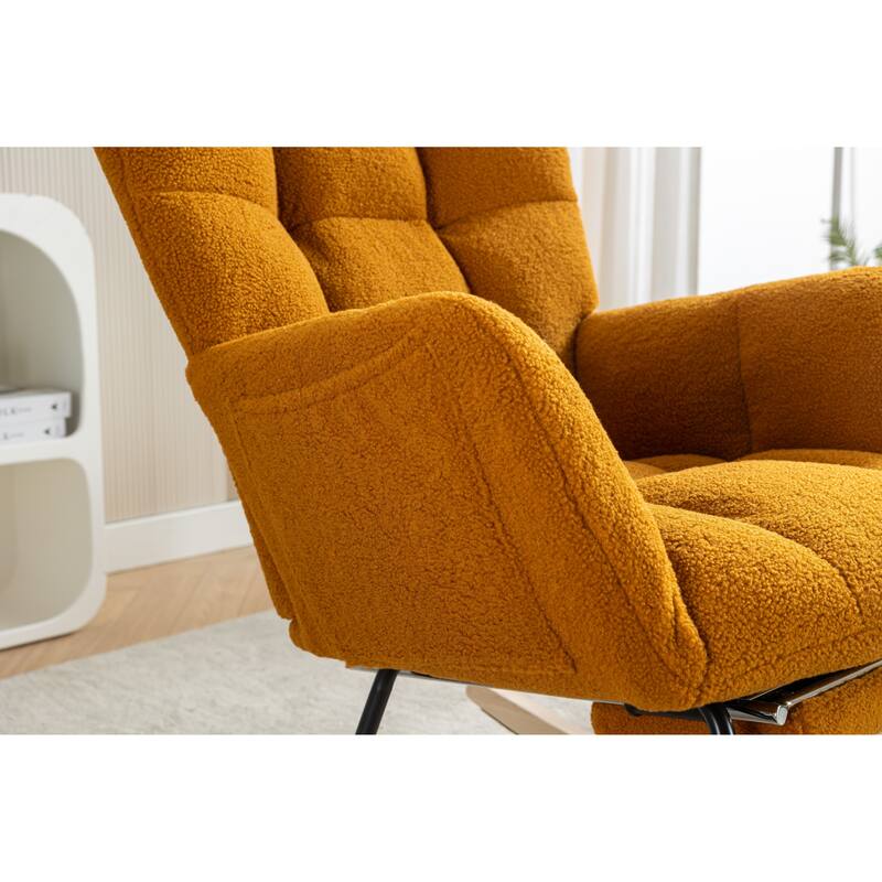 Teddy Rocking Chair with Adjustable Footrest