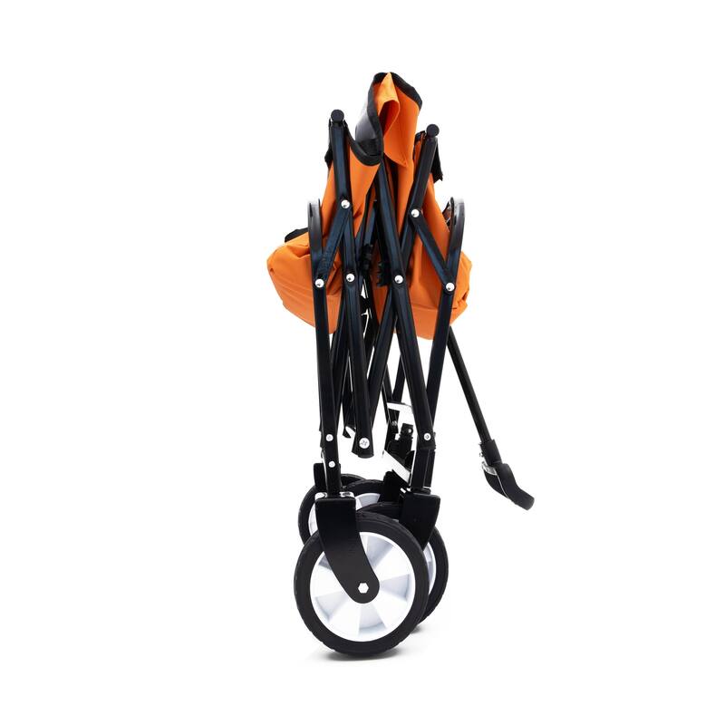 Foldable Wagon with Straps, Beach & Utility Cart, 225lb Capacity