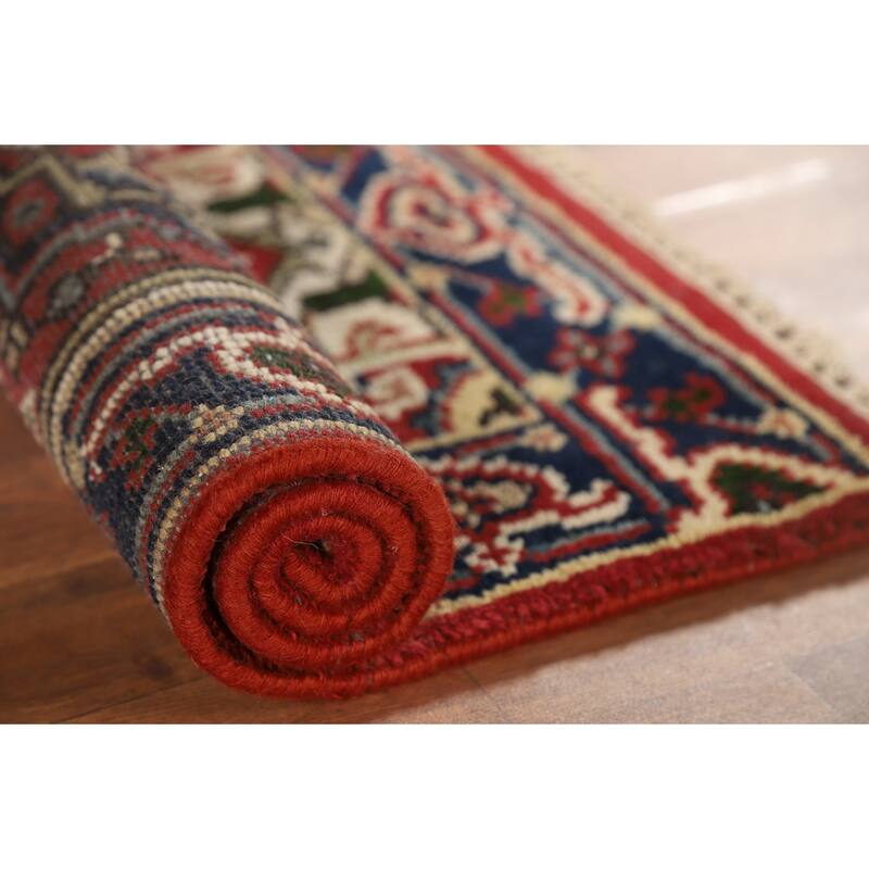 Geometric Heriz Serapi Accent Rug Handmade Wool Carpet - 2'0" x 3'0"