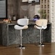 preview thumbnail 17 of 78, Bar Stools Adjustable Height Swivel Faux Leather Armless Barstools
