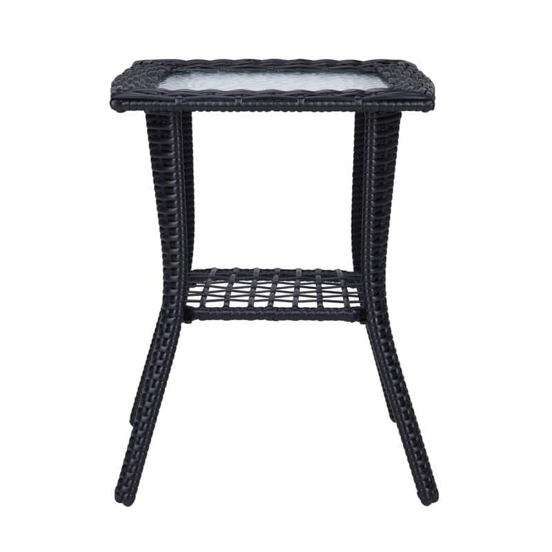 Patio 22 in. Wicker Side Table
