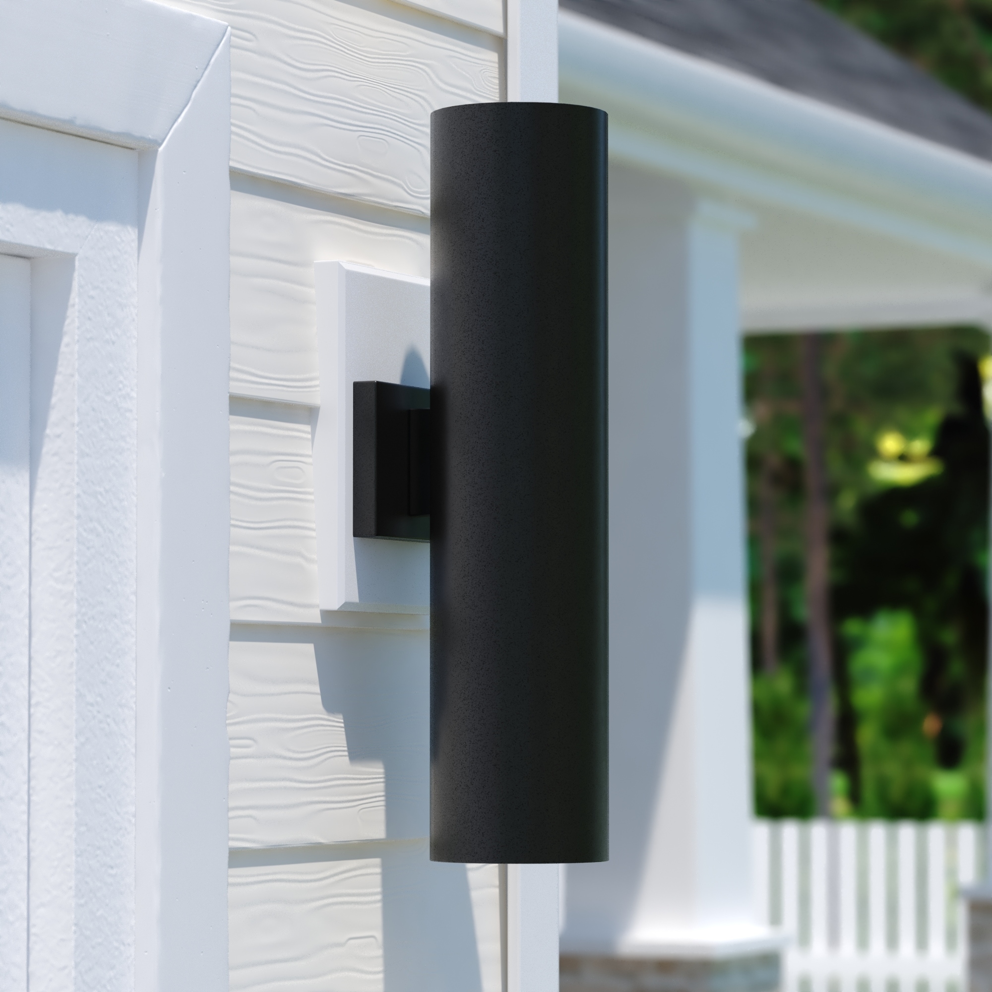 VAXCEL Chiasso 2-Light Outdoor Wall Sconce made of Rust-Resistant Aluminum Metal Shade, Up-Down Wall Wash, LED Compatible
