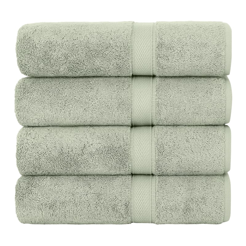 Authentic Hotel and Spa Turkish Cotton Bath Towels (Set of 4) - Green