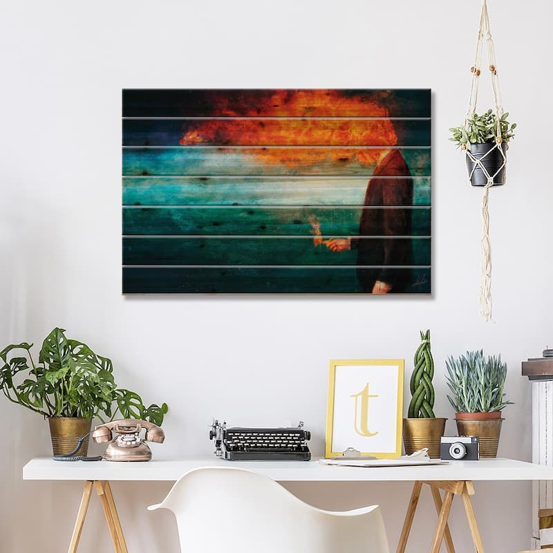 Deep Print On Wood by Mario Sanchez Nevado - Multi-Color