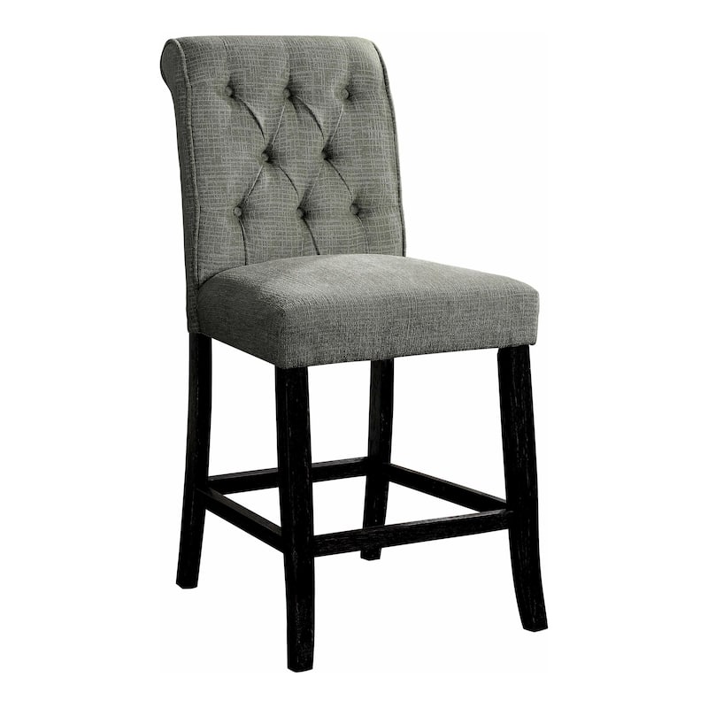 Sheila Rustic Chenille Counter Height Chair (Set of 2) by Furniture of America