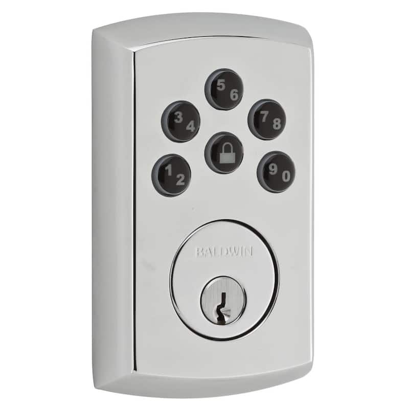 Baldwin Soho Keyless Entry Single Cylinder Electronic Deadbolt - Polished Chrome