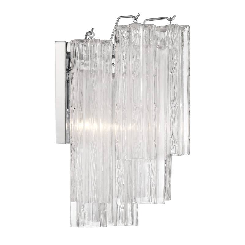 Crystorama Lighting Group ADD-303-CL Addis 2 Light 15" Tall Wall