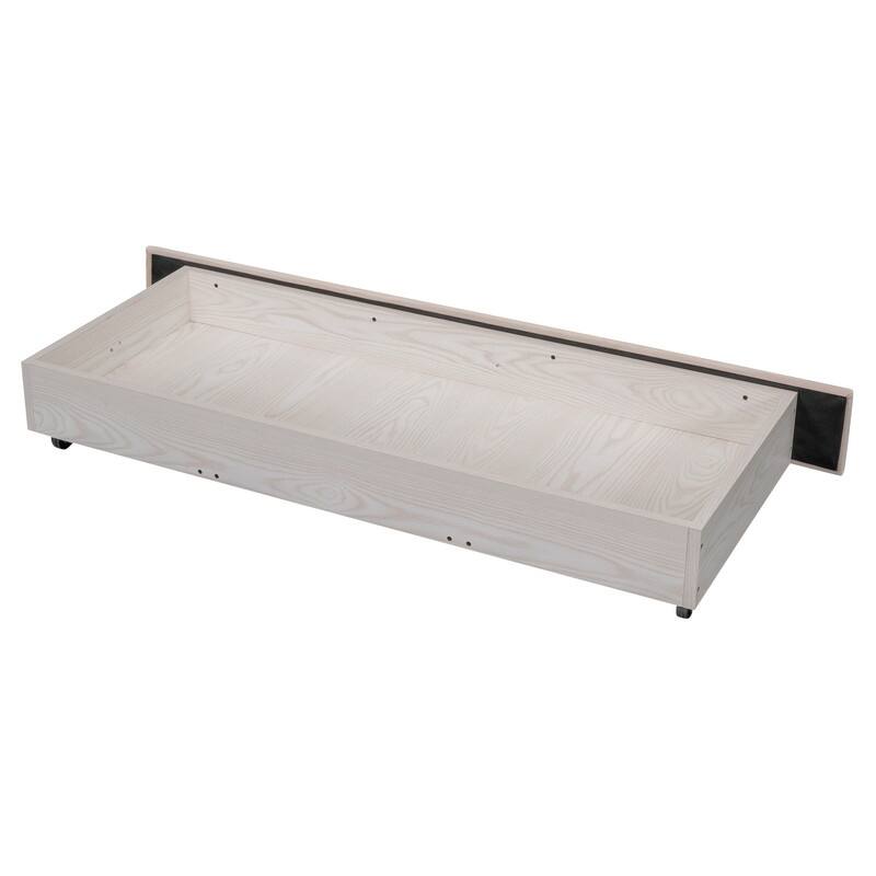 Queen Size Storage Bed Velvet Upholstered Platform Bed with a Big Drawer