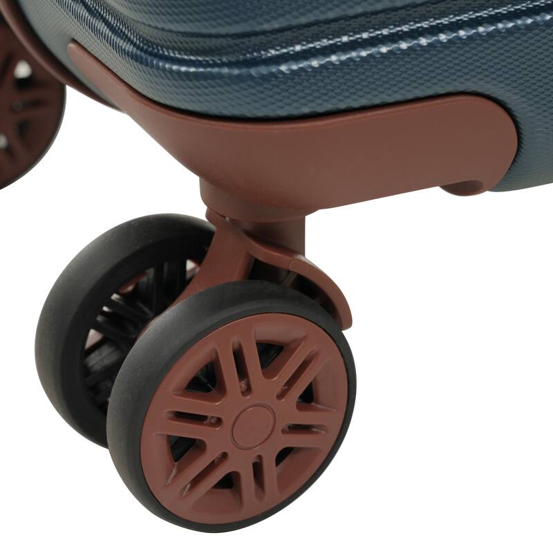 3 Piece Carry on Luggage Set, ABS Hardshell Lightweight Durable Suitcase with Wheels and Duffel Bag & Toiletry Bag, for Travel