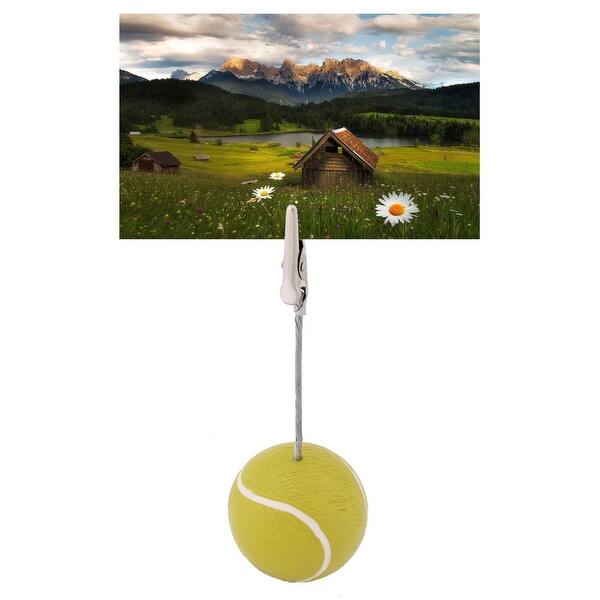 Shop Home Resin Tennis Ball Shaped Tabletop Decoration Note Paper