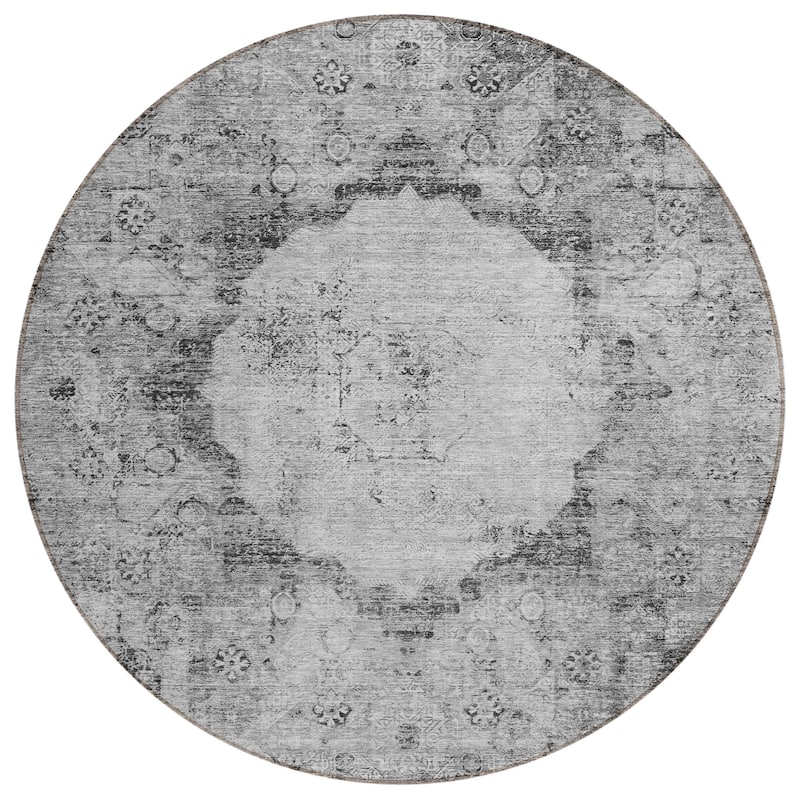 Machine Washable Indoor/ Outdoor Chantille Vintage Traditional Rug