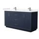 Option Dark Blue / Carrara Cultured Marble Top / Brushed