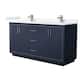 Option Dark Blue / Carrara Cultured Marble Top / Brushed