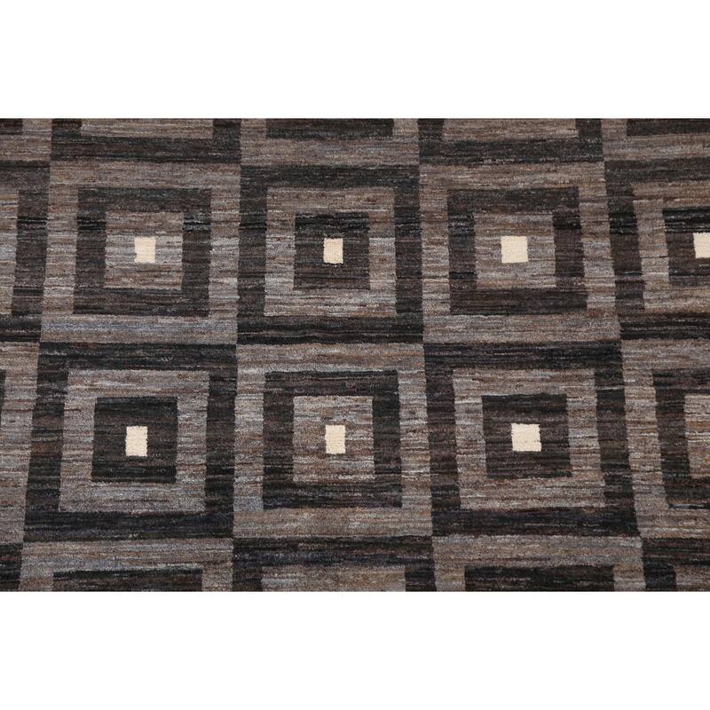 Contemporary Gabbeh Kashkoli Wool Area Rug Hand-knotted Bedroom Carpet - 5'3" x 7'11"