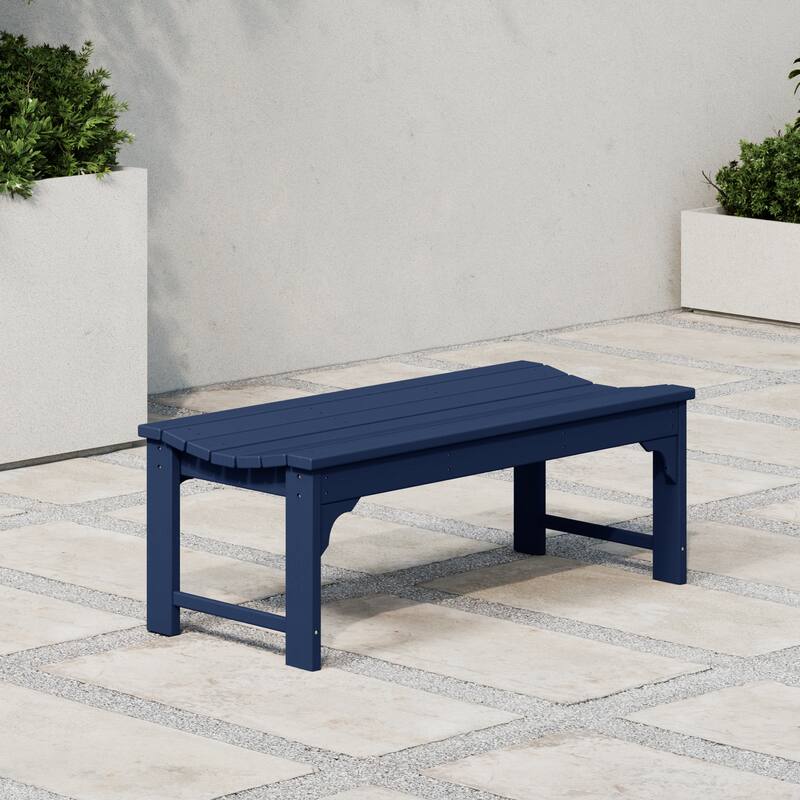 Polytrends Laguna Hdpe All Weather Outdoor Patio 48" Bench