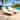 Set of 2 Acacia Wood Outdoor Chaise Lounges with 4-Position Reclining Backrest by Leisure Zone