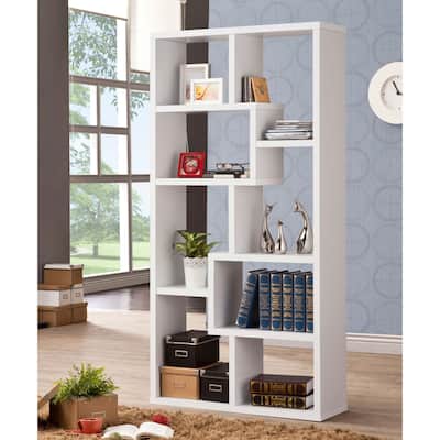 7 Shelves Storage Shelf Solid Wood Furniture