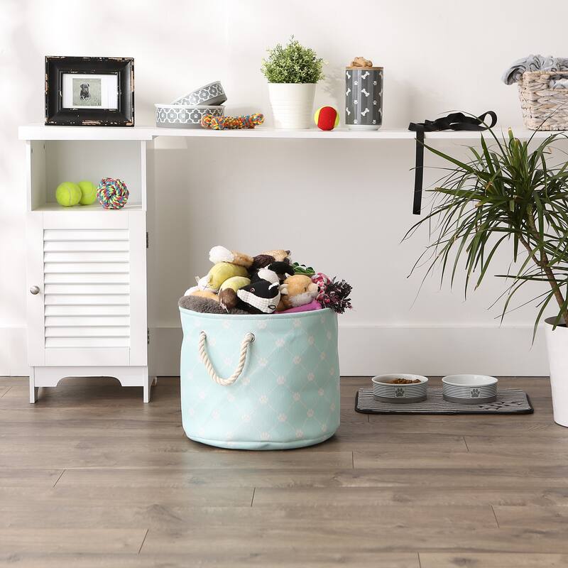 Bone Dry Polyester Pet Bin Trellis Paw