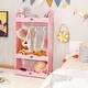 preview thumbnail 2 of 9, Costway Kids Dress up Storage Hanging Armoire Dresser Pretend Costume - See Details