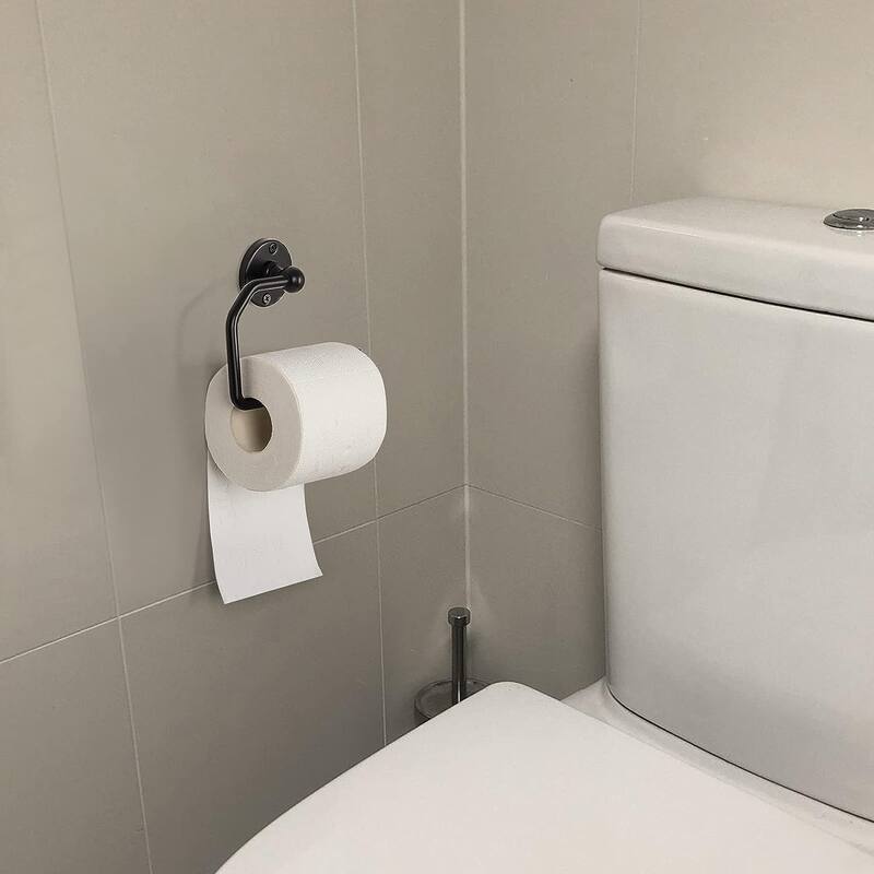 3 PCS Bathroom Hardware Set Towel Rings and Toilet Paper Holder with Screws