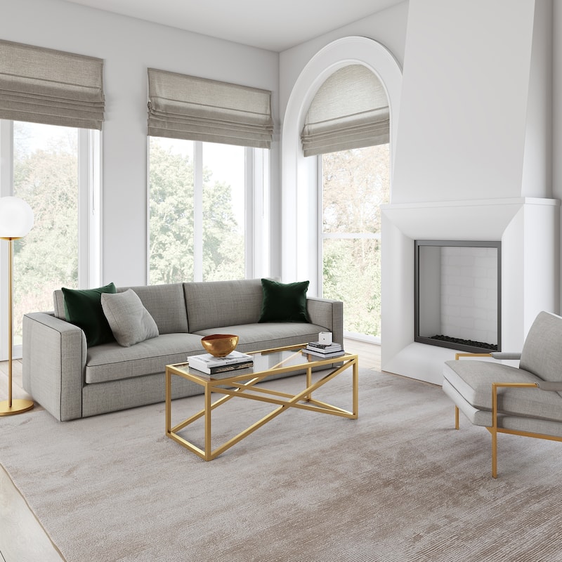 Calix 46" Wide Rectangular Coffee Table - 46" Wide