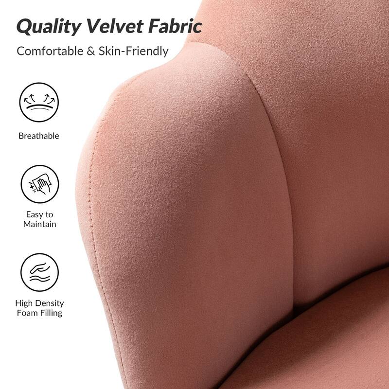 Xabier Cute Modern Upholstered Barrel Chair Accent Chair with Tufted Back by HULALA HOME