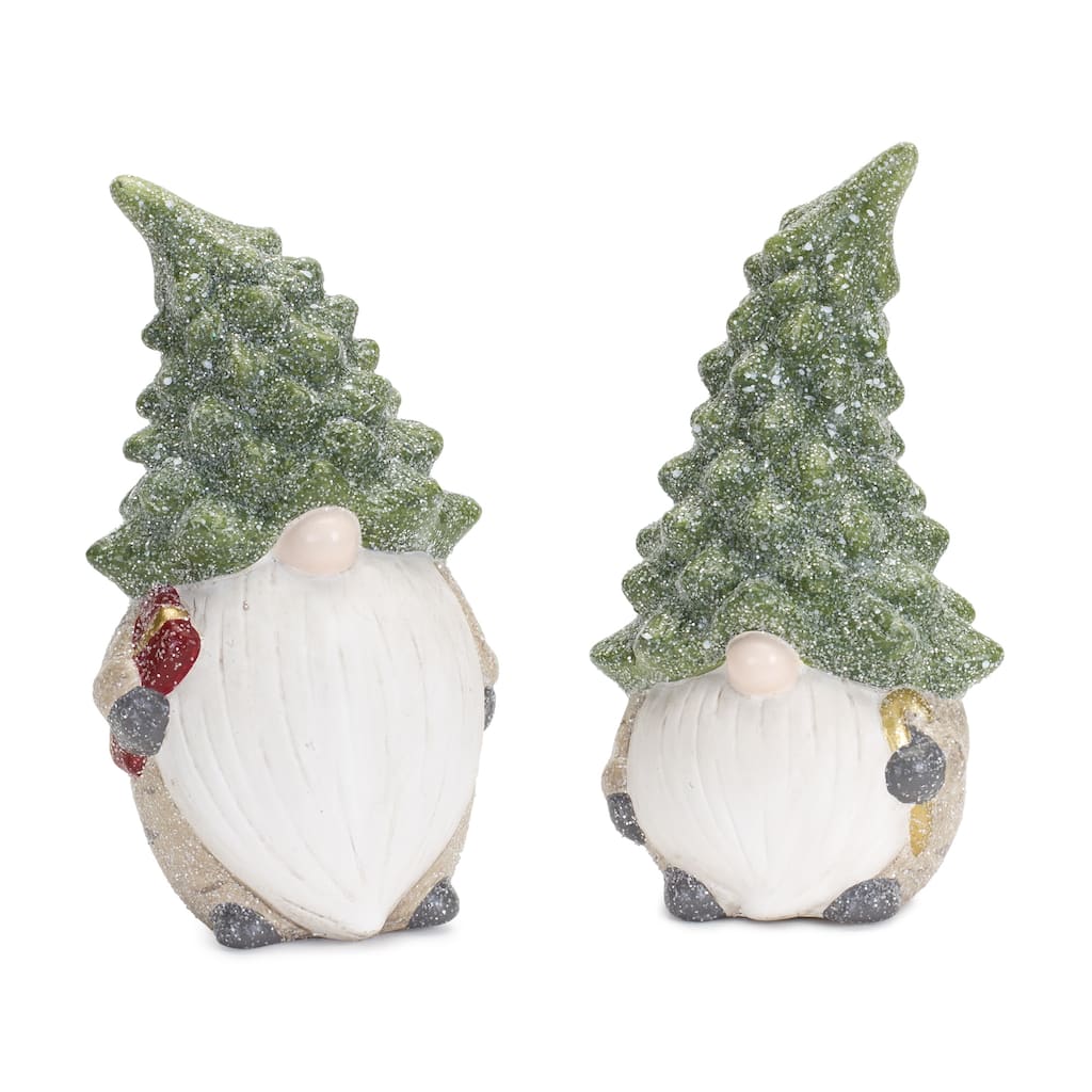 Gnome w/Tree Hat (Set of 2)